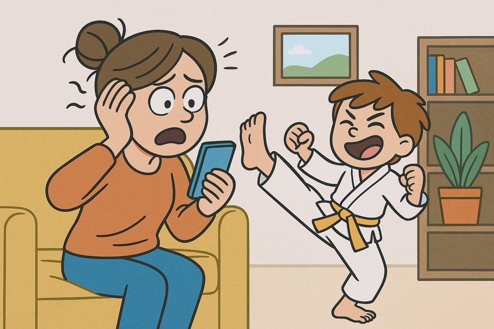 Karate-Parent-Late-for-Class